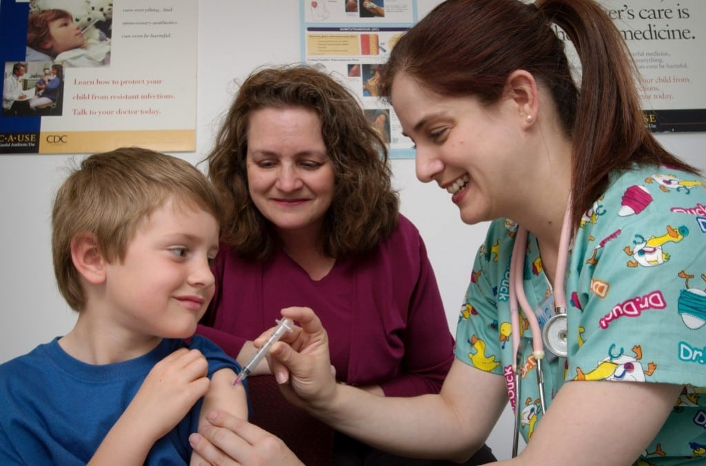 Make sure your child’s vaccinations are up-to-date as school starts. PHOTO BY JAMES GATHANY, CENTERS FOR DISEASE CONTROL