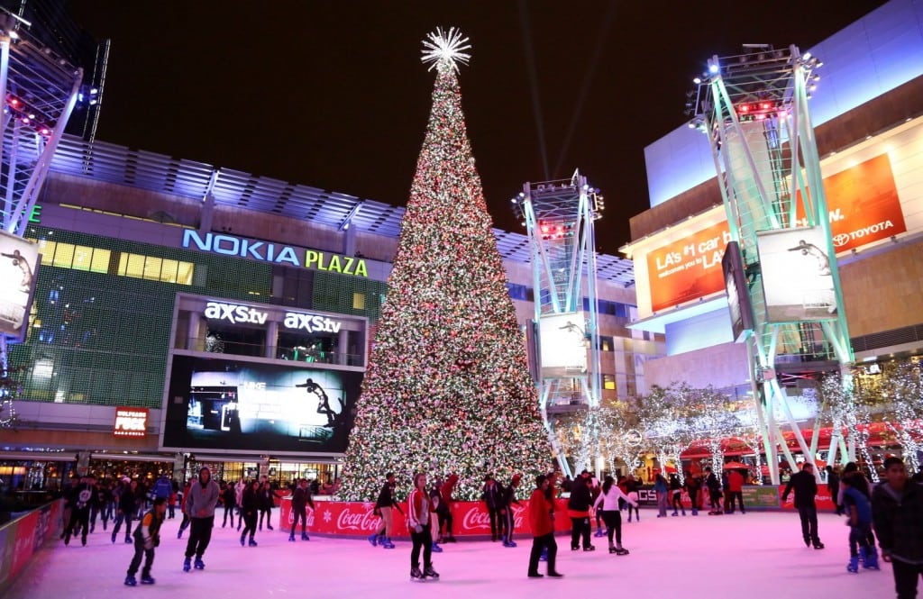 L.A. Live is just one place to lace up your skates. PHOTO COURTESY AP/AEG