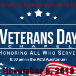 Veterans Day Chapel at Arcadia Christian School