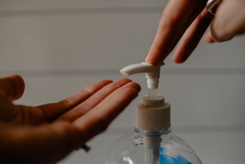 hand sanitizer during coronavirus pandemic