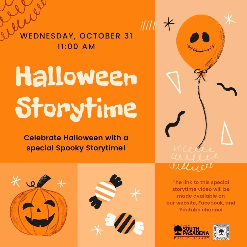South Pasadena Public Library Halloween Storytime