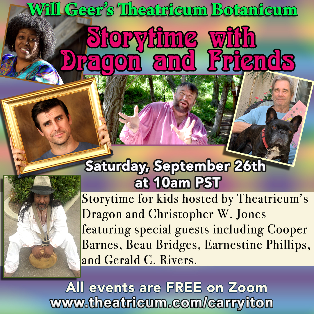 Theatricum Botanicum Story Time With Dragon and Friends