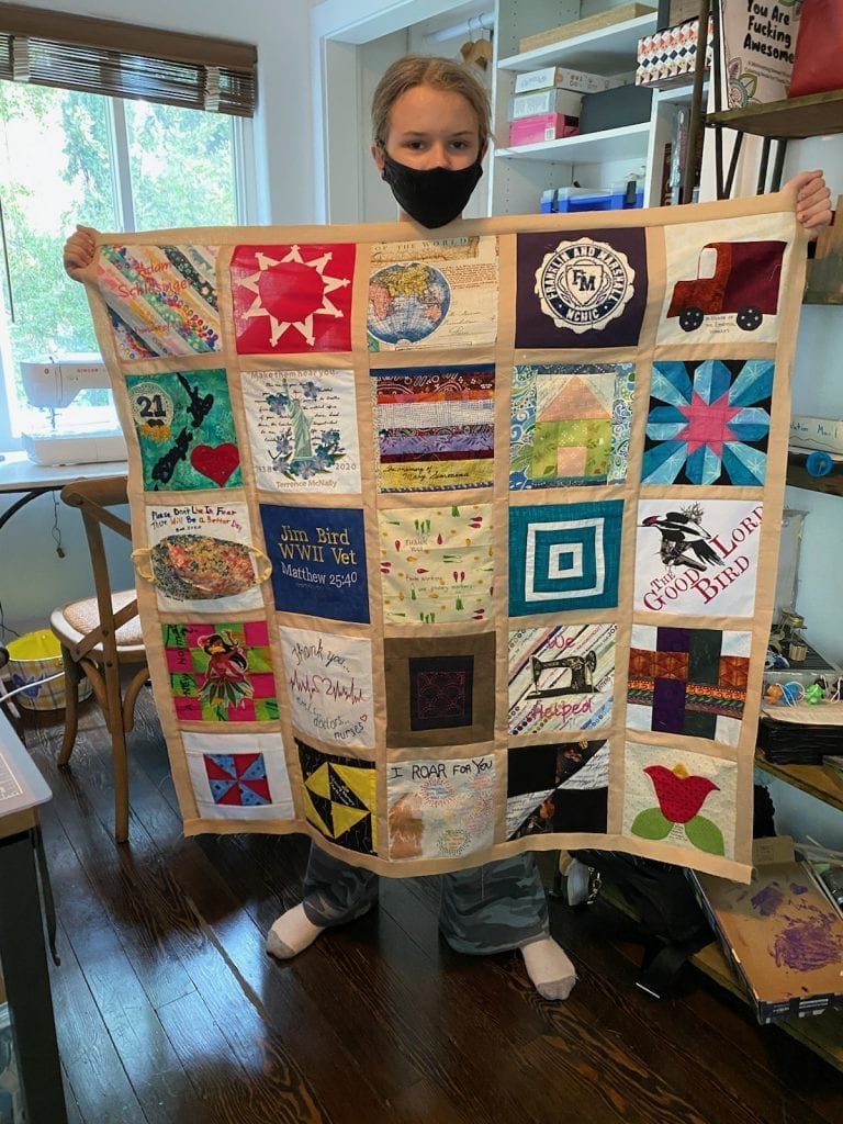 covid memorial quilt