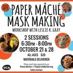 Paper mache mask making