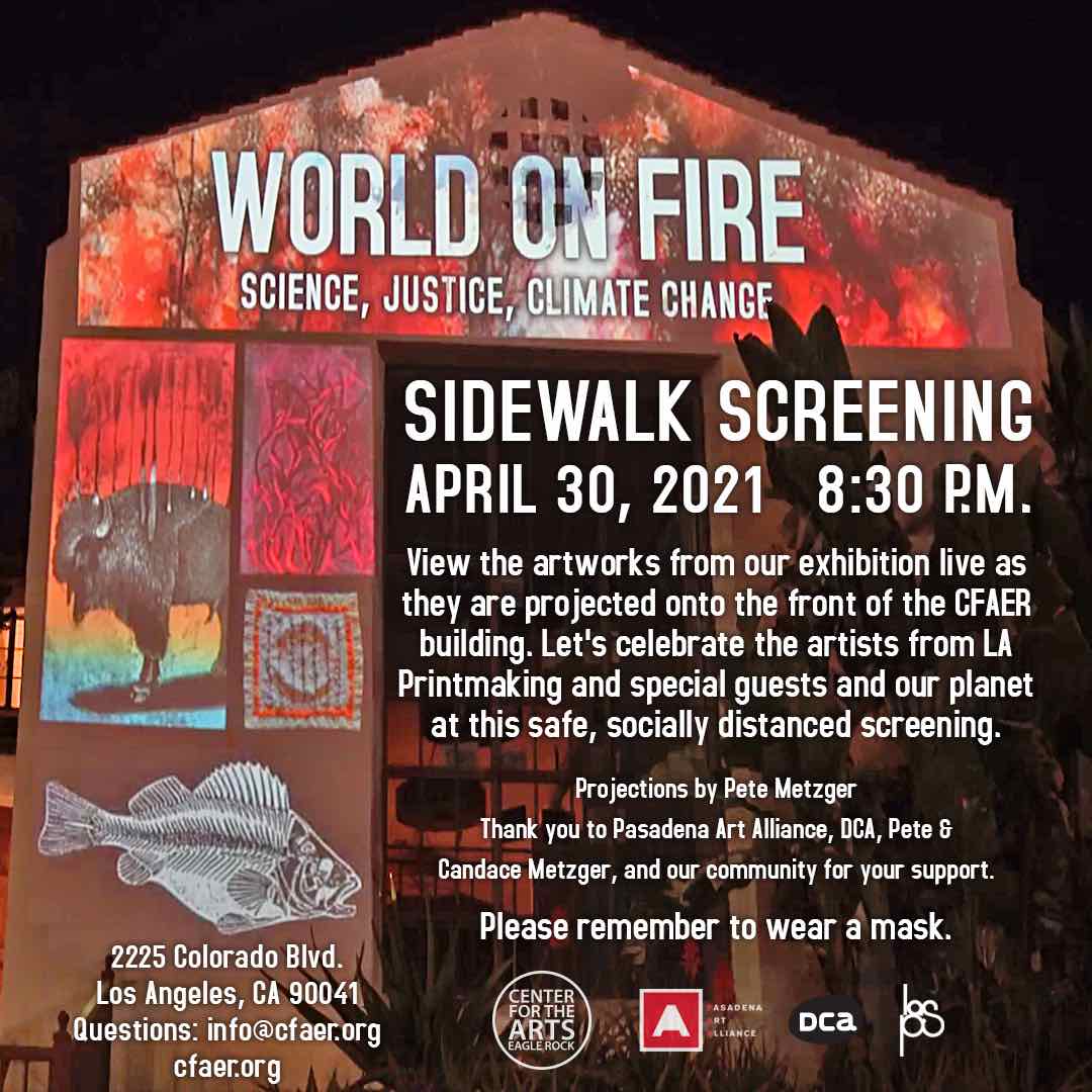 World on Fire Sidewalk Screening