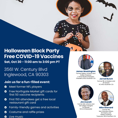 Halloween Block Party: COVID-19 Vaccine Clinic