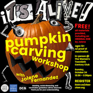 "IT'S ALIVE!" Pumpkin Carving Workshop