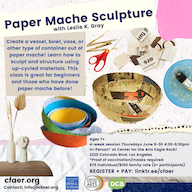 Paper Mache Sculpture Workshop June 2022