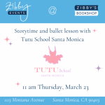 Ballet Storytime with Tutu School Santa Monica