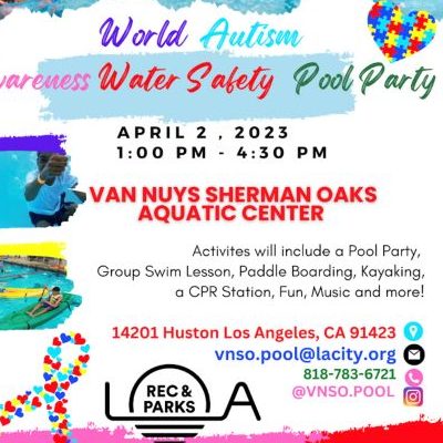 World Autism Awareness Water Safety Pool Party