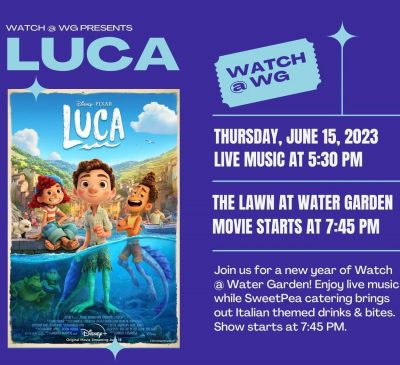 Watch at Water Garden Movie Series: 'Luca'