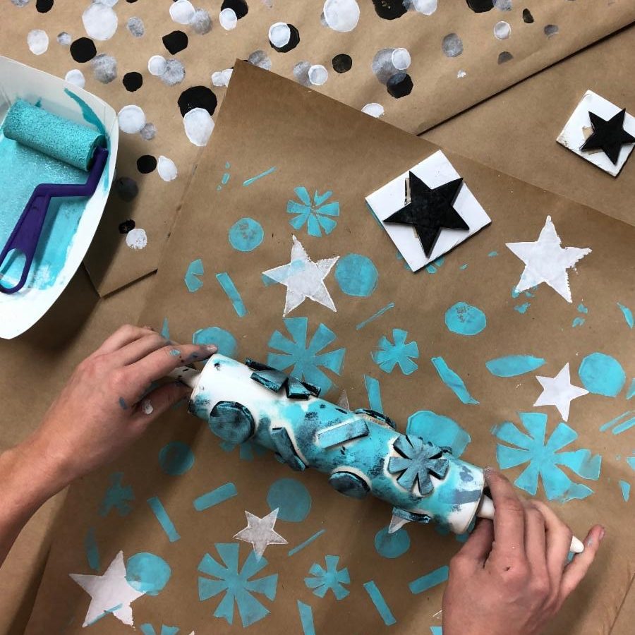 Maker Night: Printing Gift Wrapping Paper